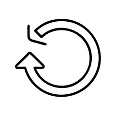 Arrow Undo Restore Icon for Web and Graphic Design