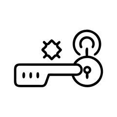 Authentication Security Icon for Web and Graphic Design
