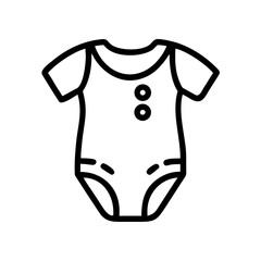 Baby Romper Outfit Icon for Web and Graphic Design