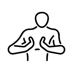 Body Massage Therapy Icon for Web and Graphic Design
