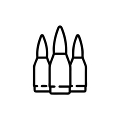Bullet Ammunition Rounds Pack Icon for Web and Graphic Design