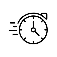 Clock Icon for Web and Graphic Design