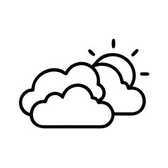 Cloudy Icon for Web and Graphic Design