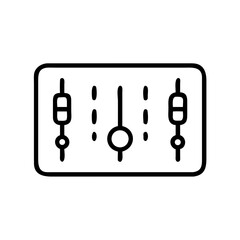 Equalizer Mixer for Podcast Recording Icon for Web and Graphic Design
