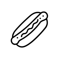 Hot Dog Icon for Web and Graphic Design
