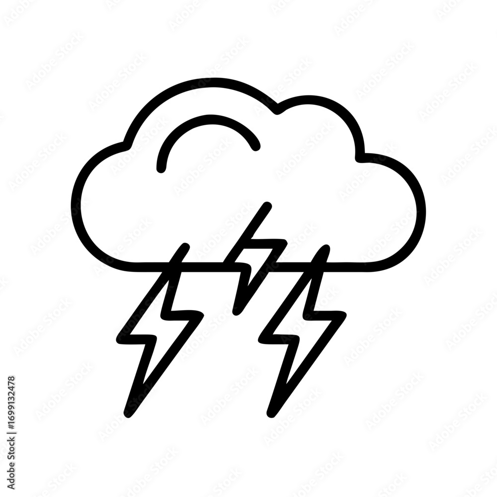 Aufkleber lightning icon for web and graphic design
