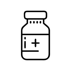 Medicine Jar Icon for Web and Graphic Design