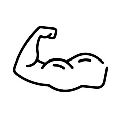 Muscle Growth Supplement Icon for Web and Graphic Design