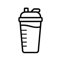 Protein Shake Icon for Web and Graphic Design