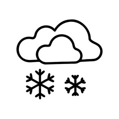 Snow Icon for Web and Graphic Design