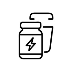 Sports Nutrition Icon for Web and Graphic Design