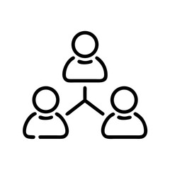 Teamwork Group Collaboration Icon Icon for Web and Graphic Design