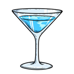 blue martini cocktail