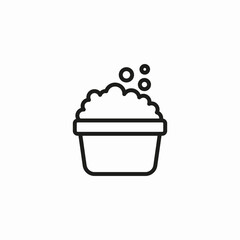 bowl of suds icon sign vector