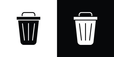 Trash icon symbol infographics website design, logo, app, UI