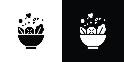 Salad icon symbol infographics website design, logo, app, UI