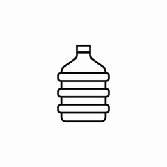 large water jug icon sign vector