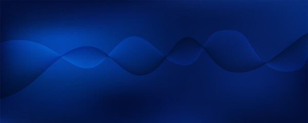 abstract background featuring a dynamic, flowing wave of thin blue lines. This simple yet elegant design is perfect for technology, music, data visualization, and science-related projects.