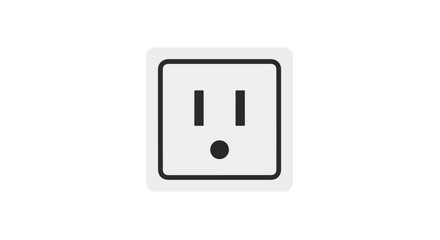 Standard north american electrical outlet illustration for power distribution, essential connectivity and modern infrastructure