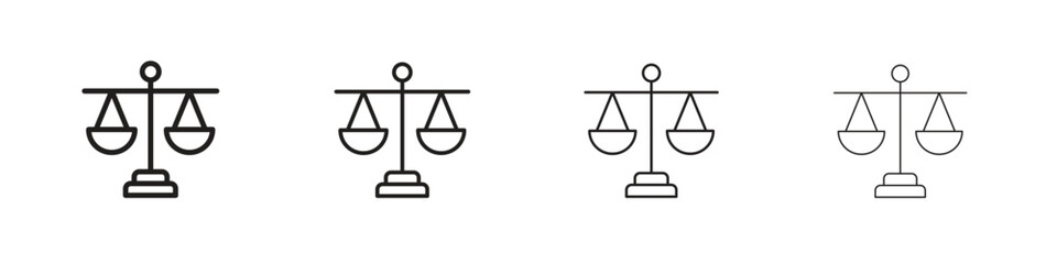 Ethics icon line design. thin line vector icon set.