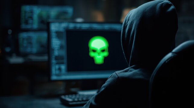 Cybersecurity Hacker Dark Web Criminal.