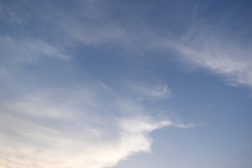 Obraz premium beautiful blue sky and white cloud background in springtime