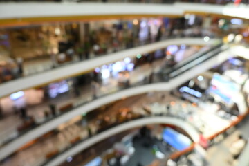 defocus interior of department store, blur background