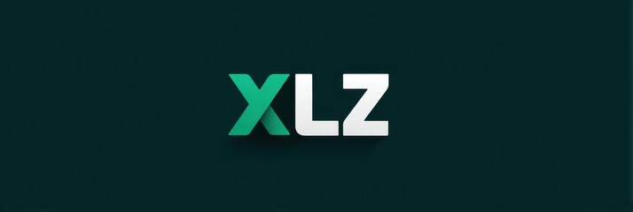 Creative logo design featuring bold letters with a modern style and striking green and white color scheme