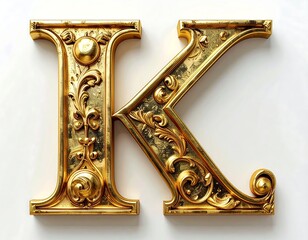 Ornate golden letter K (1)