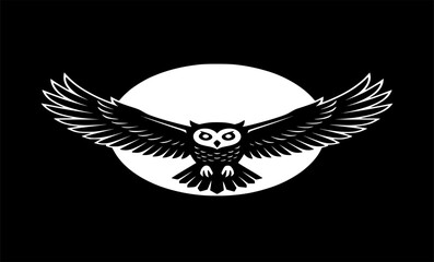 Obraz premium eagle owl vector illustration