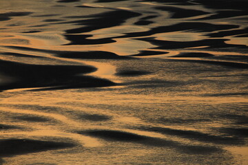 Beautiful Sand Dunes during sunset , the eastern coastline of Thailand,. Chao Lao Beach , Chanthaburi  province.