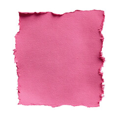 Pink torn paper rectangle