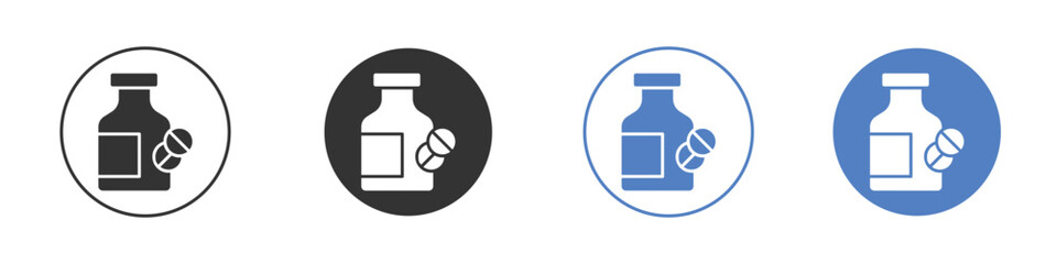 Pill bottle icon pictogram for your web site design, logo