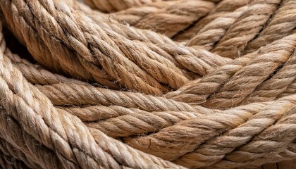 Fototapeta premium Close Up Of Natural Jute Rope Texture