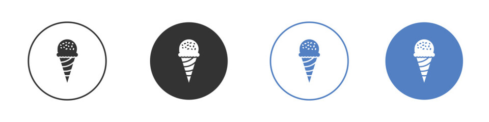 Ice cream cone icon pictogram for your web site design, logo