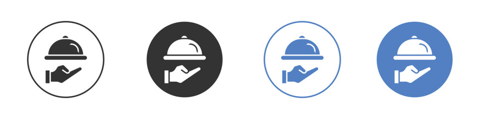 Hand holding tray icon pictogram for your web site design, logo