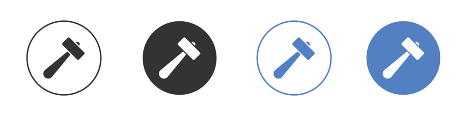 Hammer icon pictogram for your web site design, logo