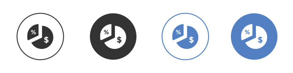 Dividend icon pictogram for your web site design, logo