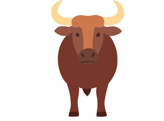 cow isolated on white