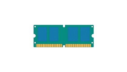 Illustration of a computer RAM module