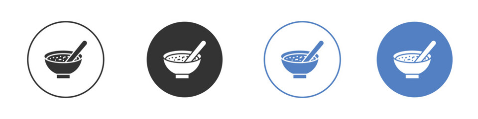 Bowl of soup icon pictogram for your web site design, logo