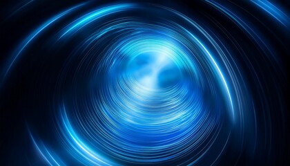 Blue Abstract Light Patterns Create A Mysterious Atmosphere In A Dark Setting