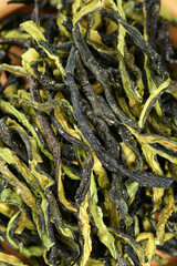 Dried Cucumber Strips Traditional Food Preservation Farmers Market Dehydrated Vegetable