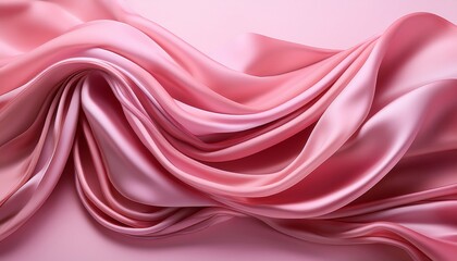 Obraz premium A Soft Flowing And Elegant Design Of Pink Fabric