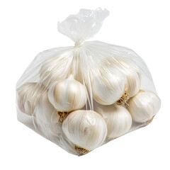 White garlic pile texture. Fresh garlic on market table closeup photo. Vitamin healthy food spice image. Spicy cooking ingredient picture. Pile of white garlic heads.