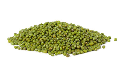 Organic Green Mung Beans Pile - Nutritious Legume Food Ingredient
