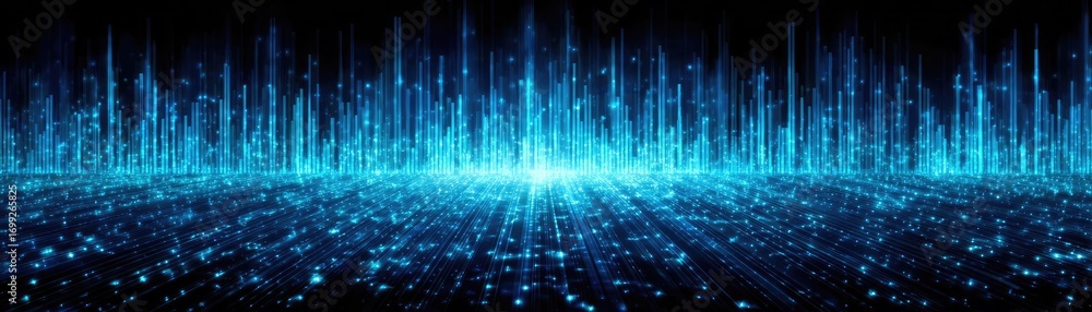 Poster abstract composition of charting metrics and indicators concept. futuristic digital landscape with g