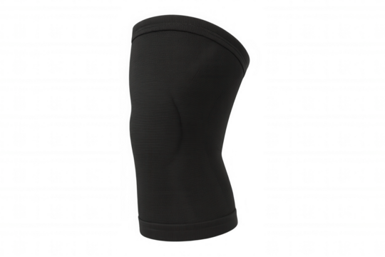 Elastic knee compression sleeve providing pain relief and injury prevention, promoting joint stability and enhancing athletic performance