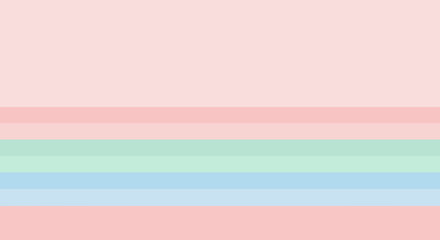 Fototapeta premium Minimalist pastel background with horizontal stripes in soft hues