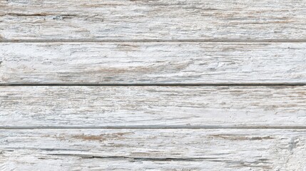 Fototapeta premium Weathered White Wood Planks with Peeling Paint Texture.
